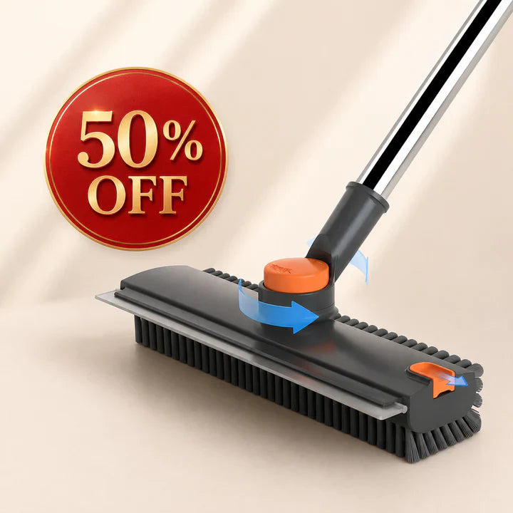 PowerScrub Brush - 3-in-1 Long Handle Floor & Bathroom Cleaning Brush