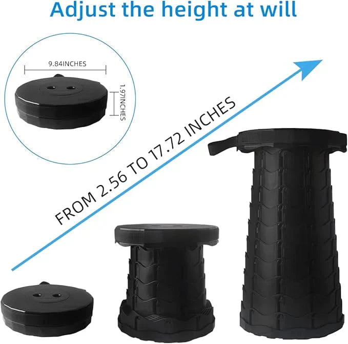 Ultra-Portable Retractable Telescopic Stool