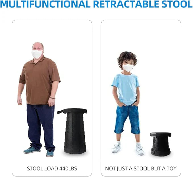 Ultra-Portable Retractable Telescopic Stool
